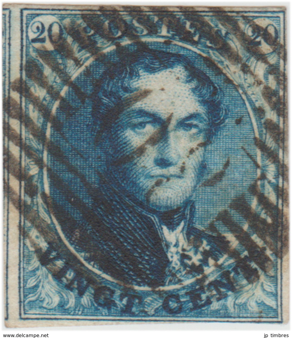 COB N° 4 "Médaillon" Filigrane "LL" Encadré. - 1849-1850 Médaillons (3/5)