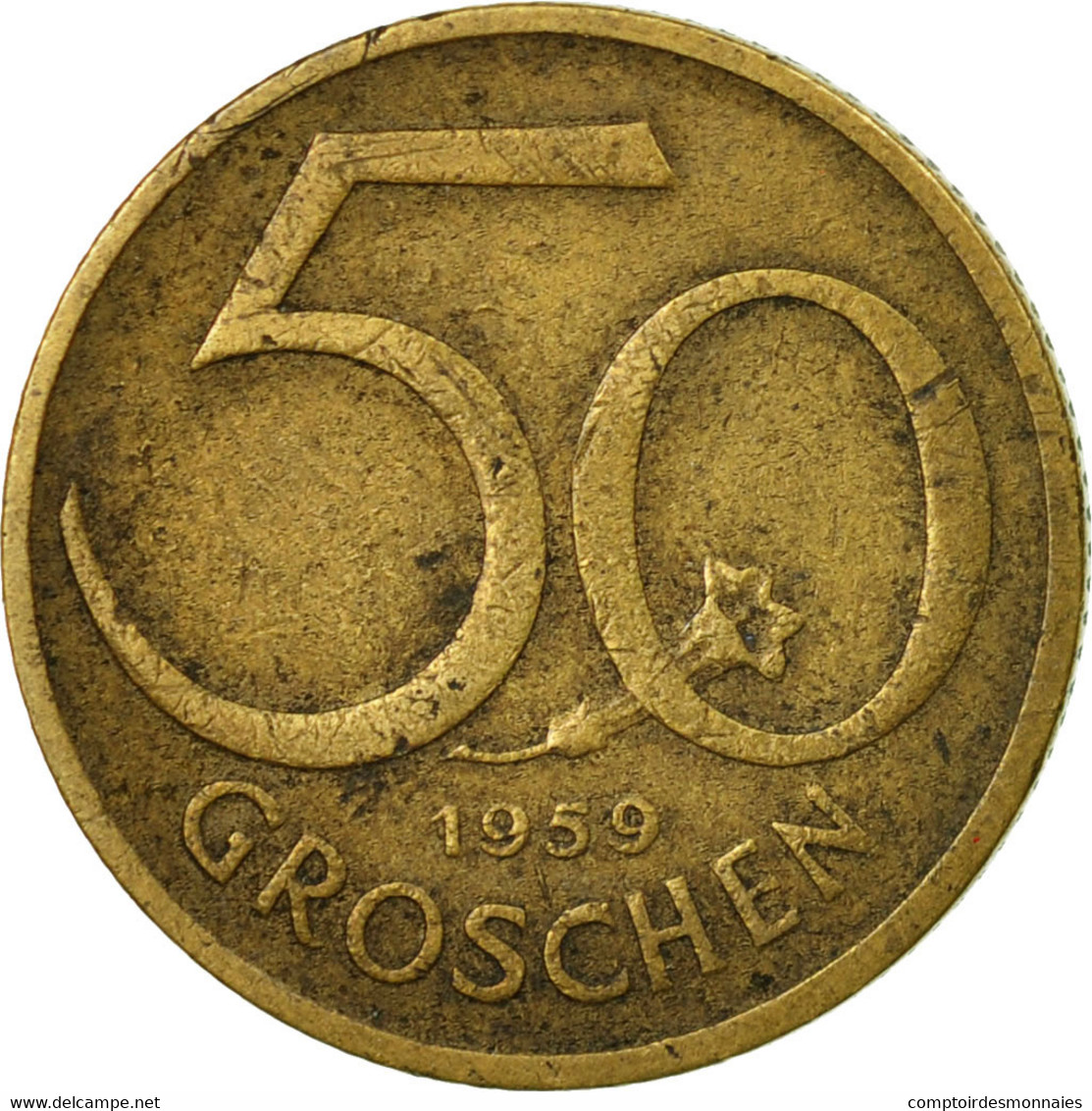 Monnaie, Autriche, 50 Groschen, 1959, TTB, Aluminum-Bronze, KM:2885 - Autriche