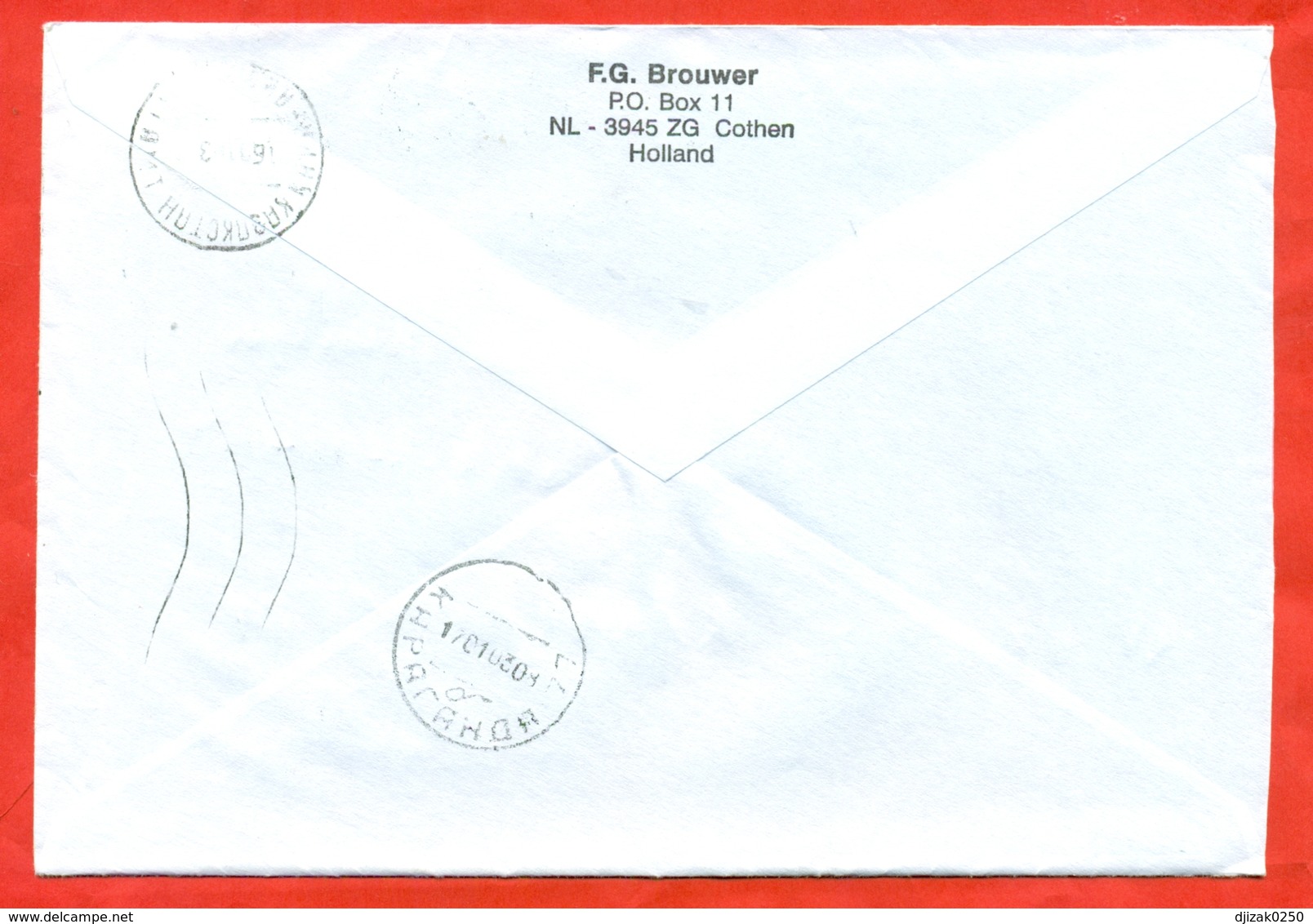 Netherlands 2002. Juliana 70/ December Stamps. Really Passed The Mail.Airmail. - Brieven En Documenten