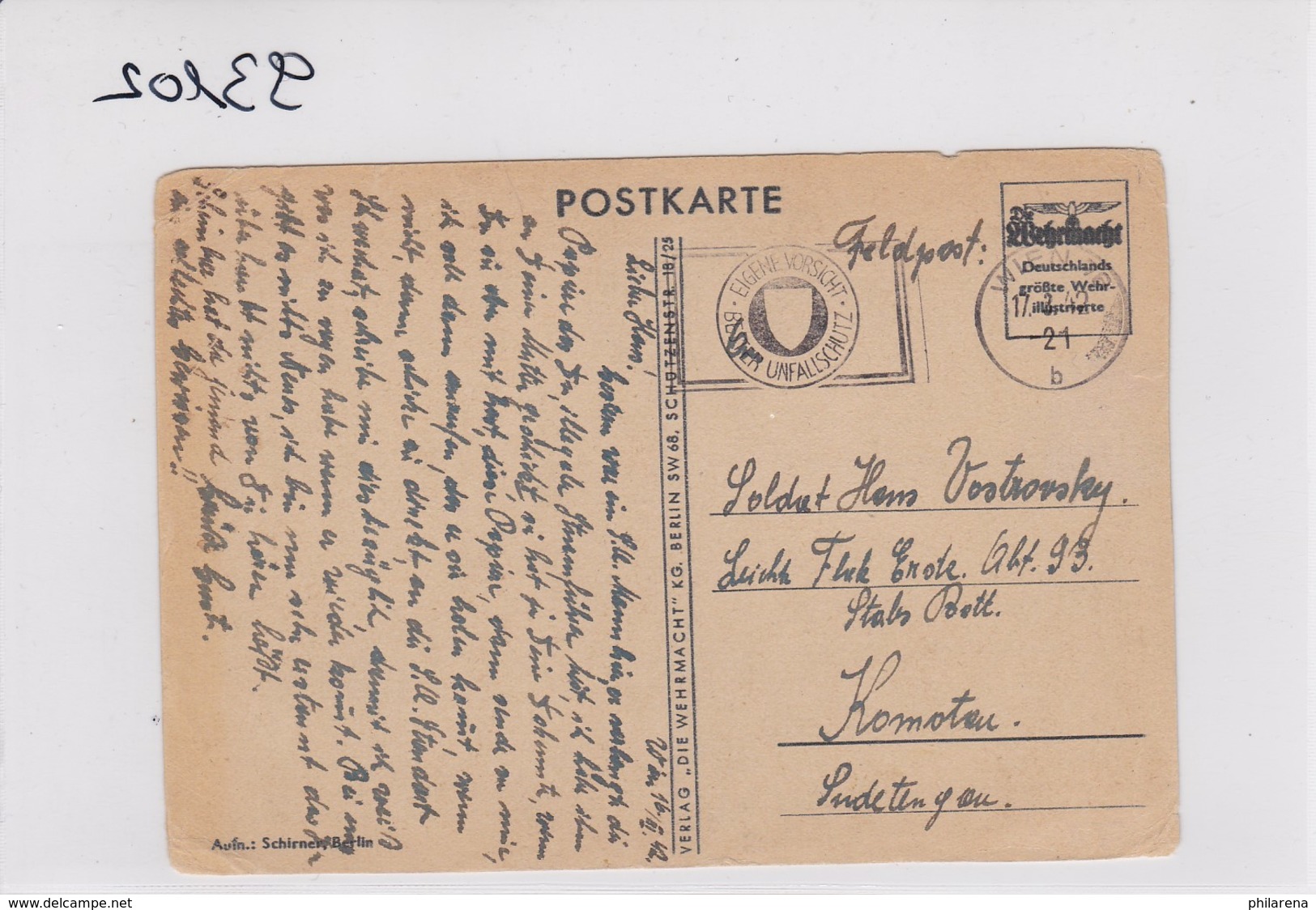 GG: Ansichtskarte Skipatrouille Der Gebirgsjäger, Wien Nach Sudetengau - Besetzungen 1938-45