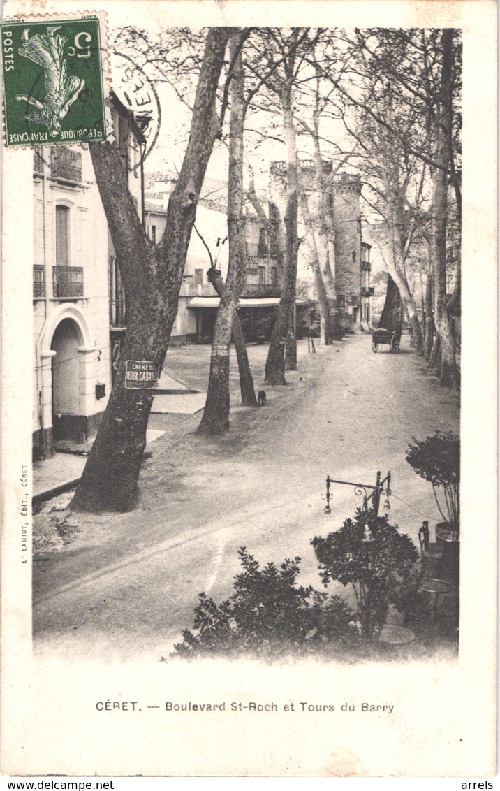 FR66 CERET - Lamiot - Boulevard Saint Roch Et Tours Du Barry - Belle - Ceret