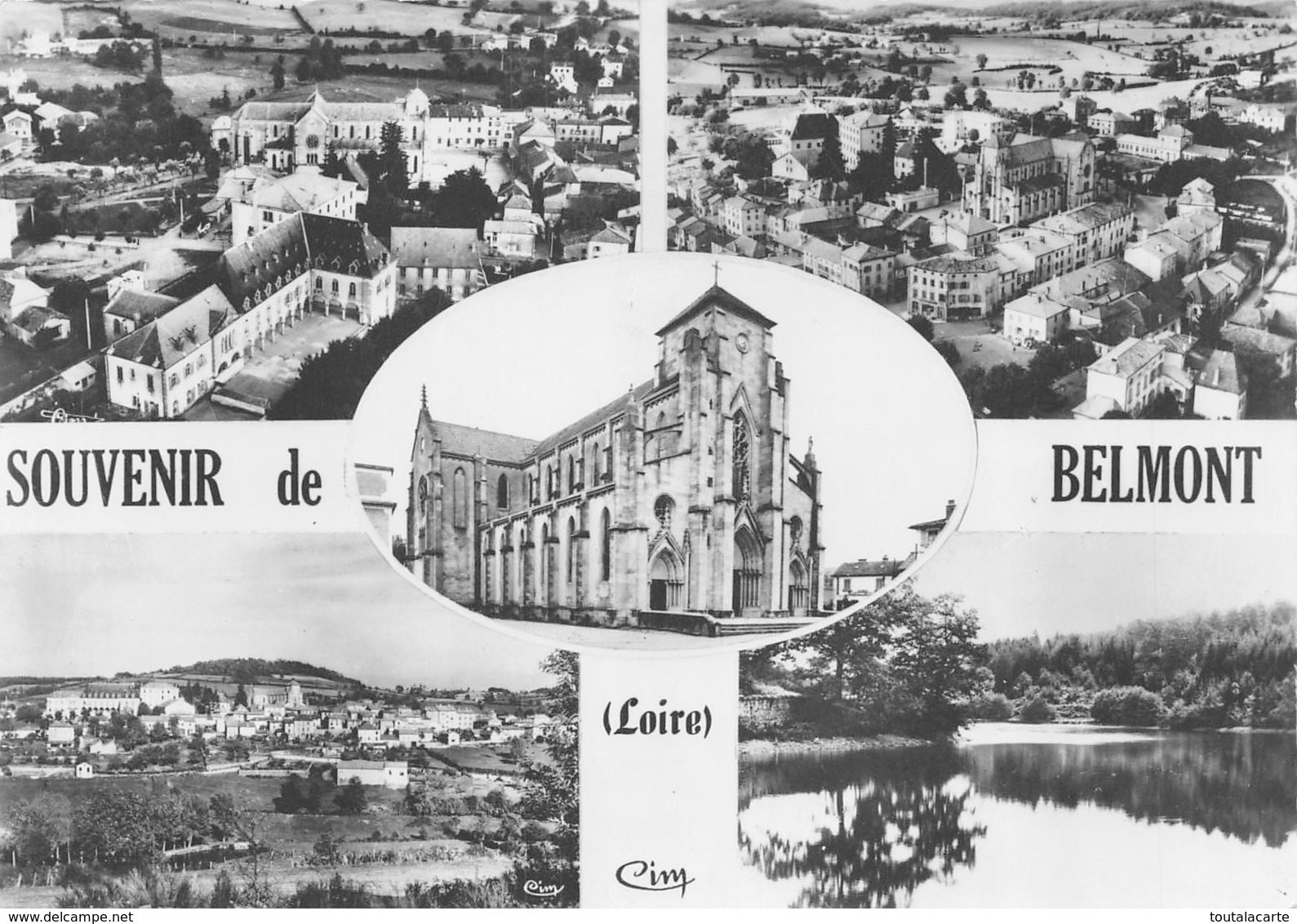 CPSM 42 SOUVENIR DE BELMONT MULTI VUES   Grand Format 15 X 10,5 - Belmont De La Loire