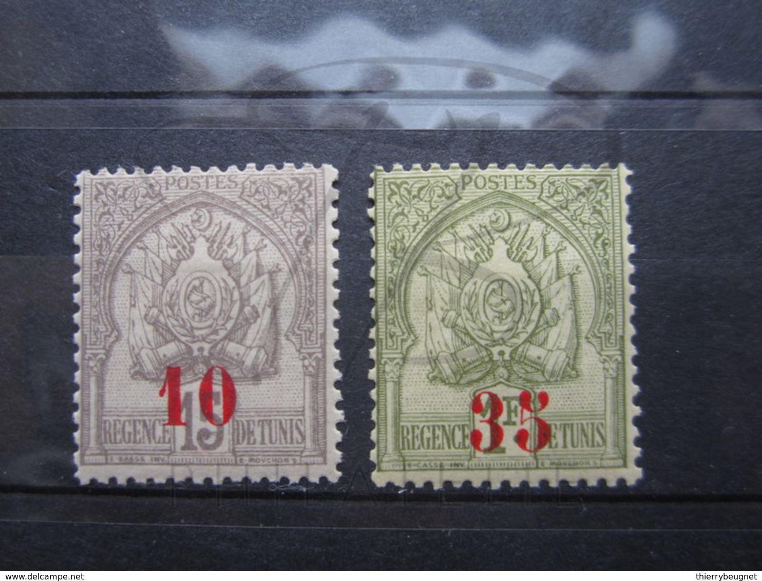 VEND BEAUX TIMBRES DE TUNISIE N° 42 +43 , X !!! - Neufs