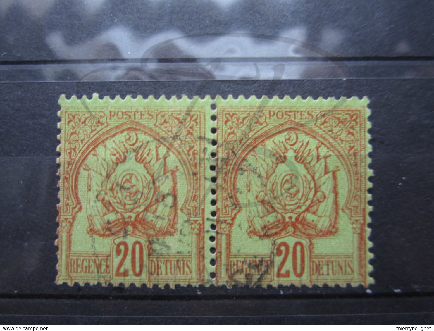 VEND BEAUX TIMBRES DE TUNISIE N° 15 EN PAIRE !!! - Oblitérés