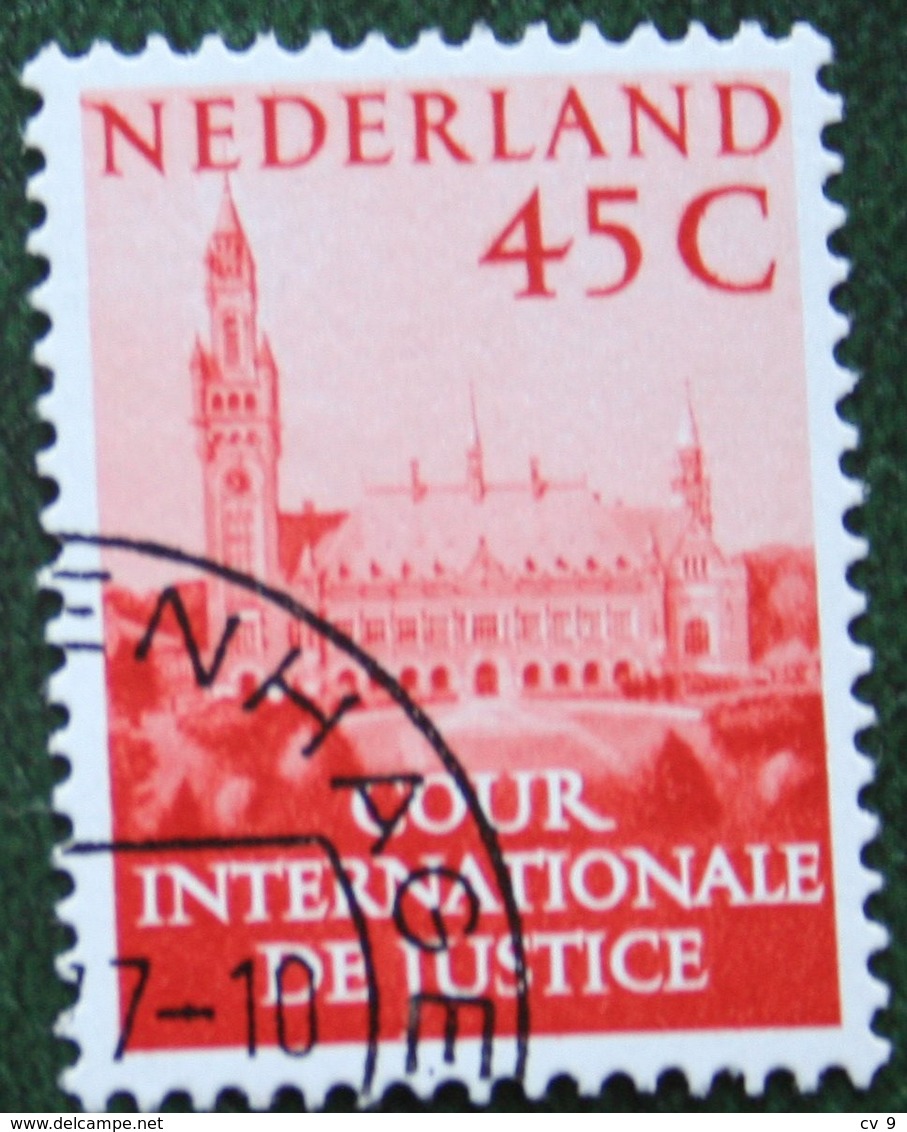 45 Ct Cour Internationale De Justice NVPH Dienst D42 D 42 (Mi Dienst 42) 1977 Gestempeld / Used NEDERLAND / NIEDERLANDE - Service