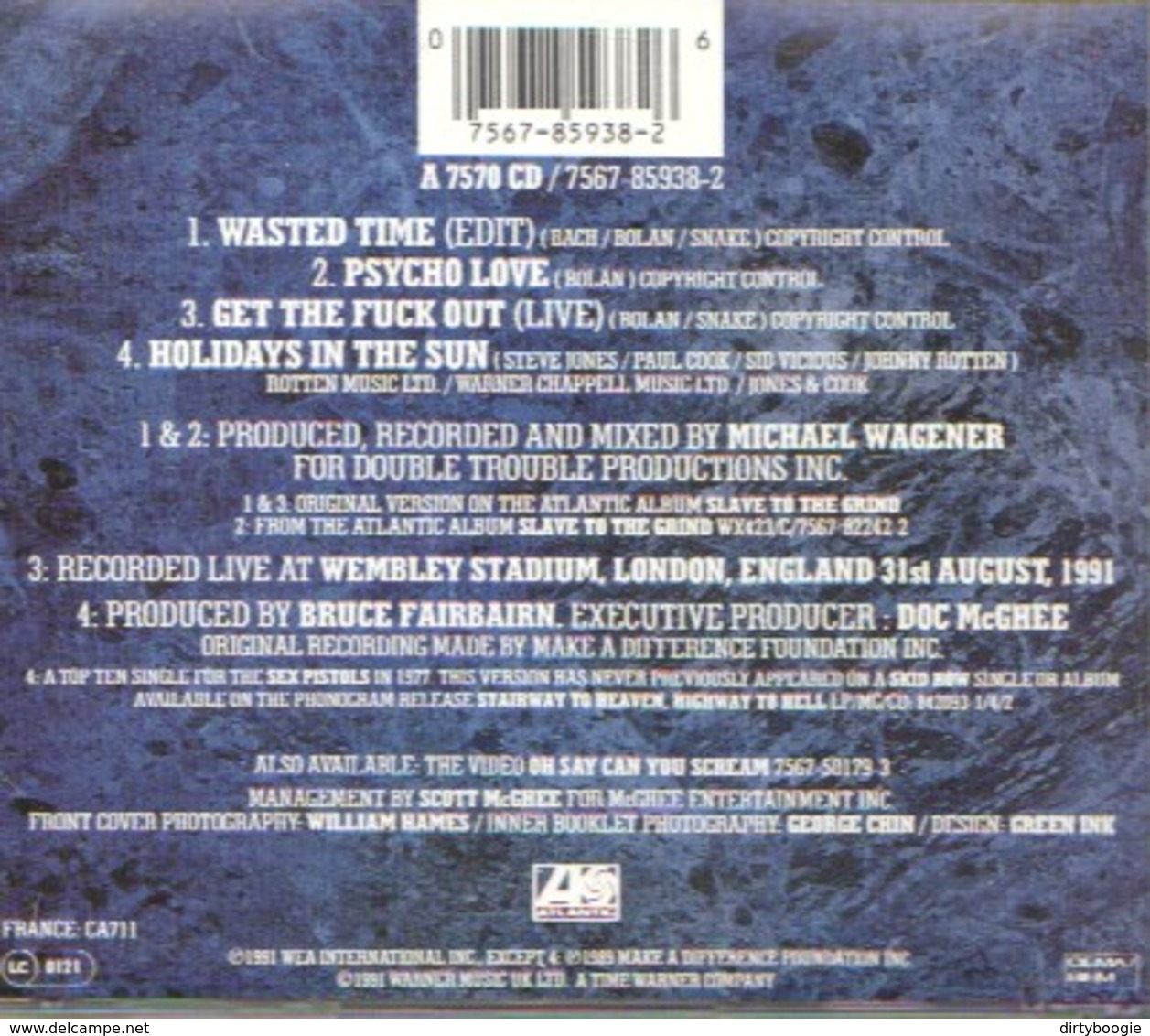 SKID ROW - Wasted Time - CD - Hard Rock En Metal