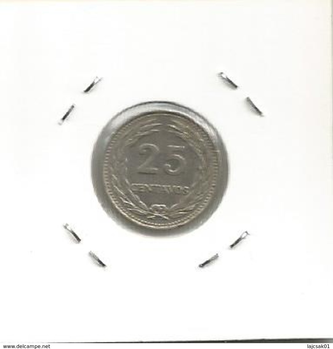 El Salvador 25 Centavos 1970. - Salvador