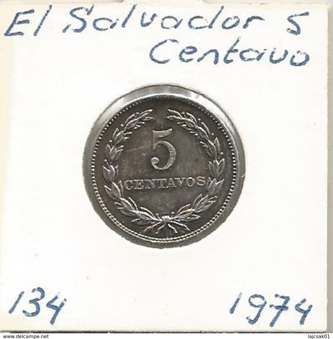 El Salvador 5 Centavos 1974. - Salvador