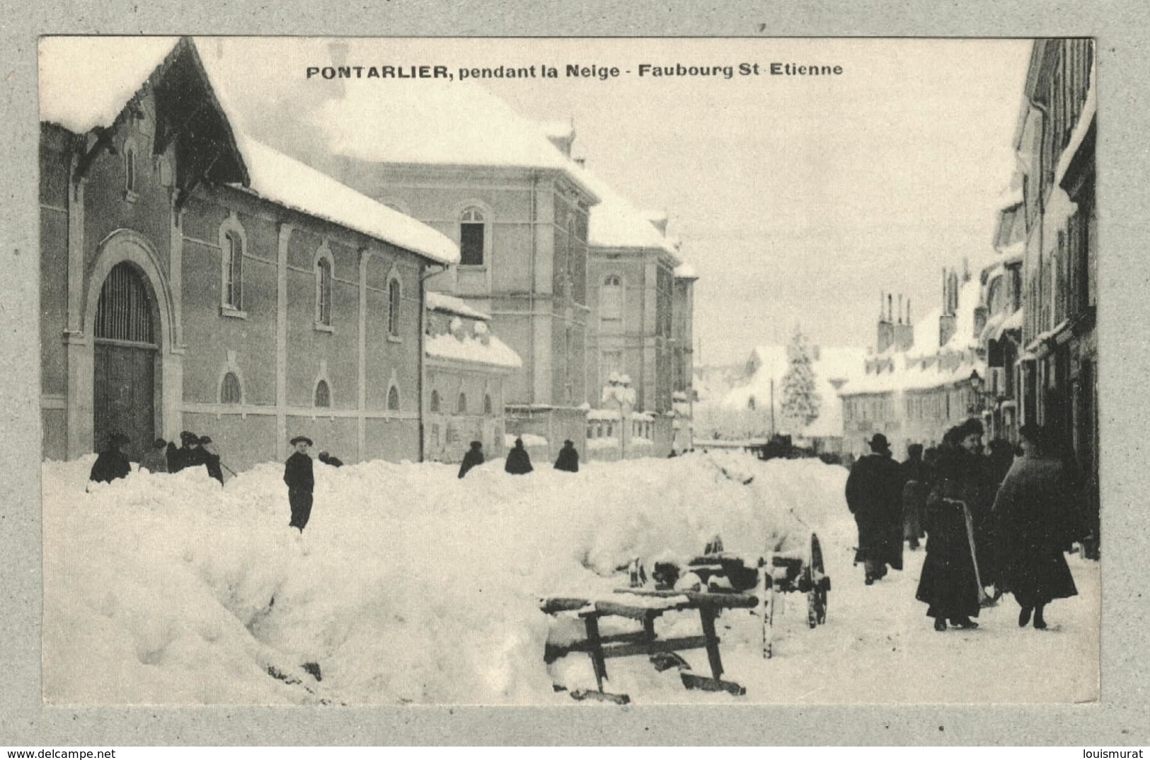 25 - Doubs - Pontarlier - Faubourg Saint Etienne - Pendant La Neige - Animé - Pontarlier