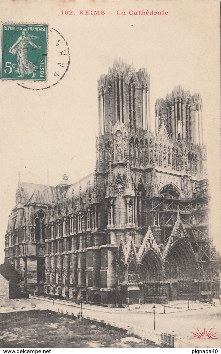 Cp , 51 , REIMS , La Cathédrale - Reims