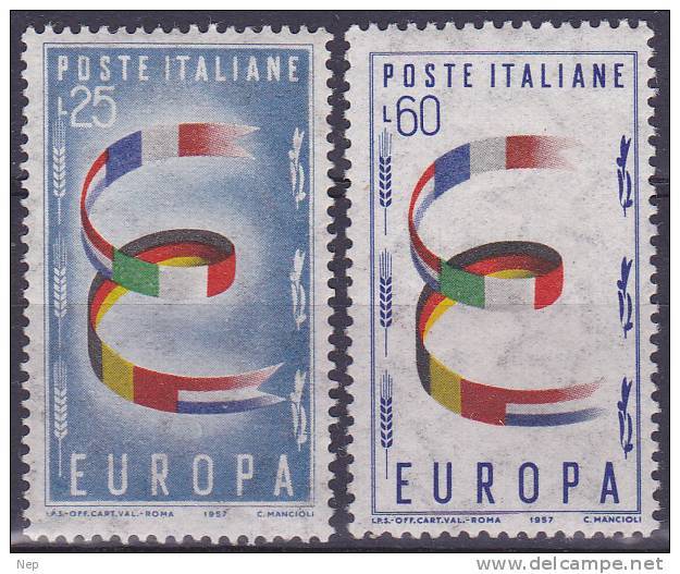 EUROPA - CEPT - Michel - 1957 - ITALIË - Nr 992/93 - MNH** - 1957