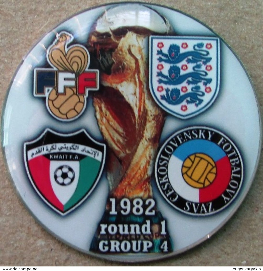 Pin FIFA World Cup 1982 Group 4 Round 1 England France Kuwait Czechoslovakia - Fussball