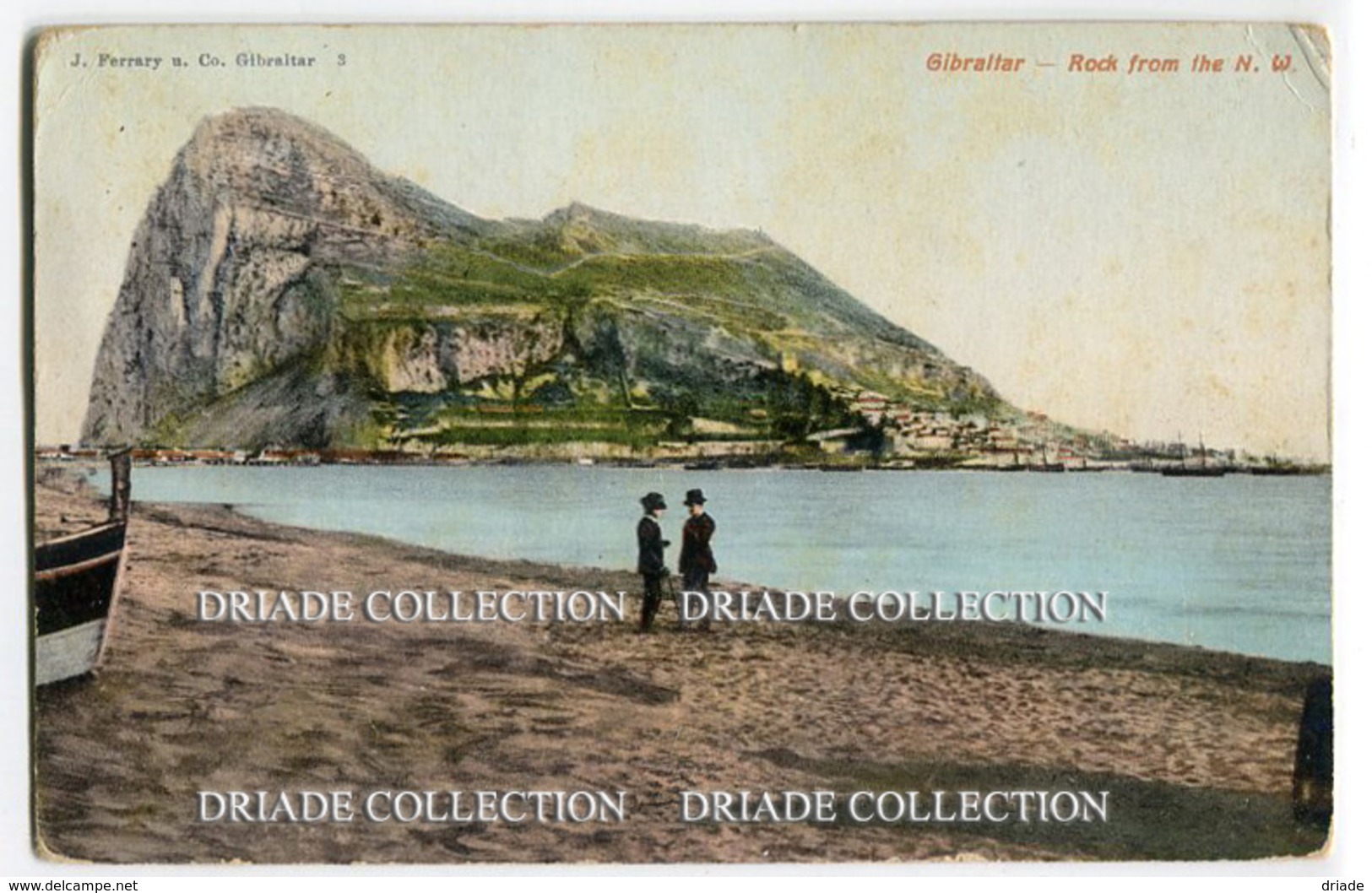CARTOLINA GIBILTERRA ROCK FROM THE N. W. GIBRALTAR - Gibilterra