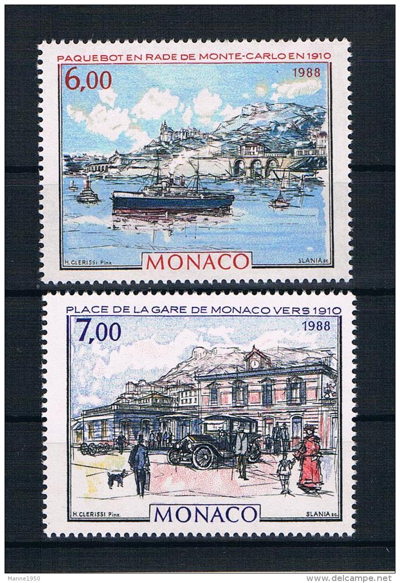 Monaco 1988 Gemälde Mi.Nr. 1878/79 Kpl. Satz ** - Nuovi