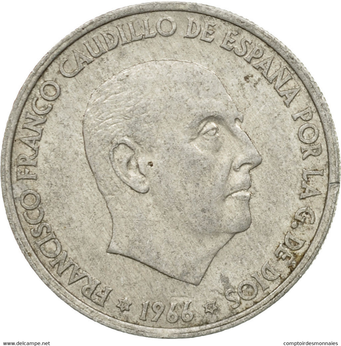 Monnaie, Espagne, Francisco Franco, Caudillo, 50 Centimos, 1967, TTB, Aluminium - 50 Centesimi