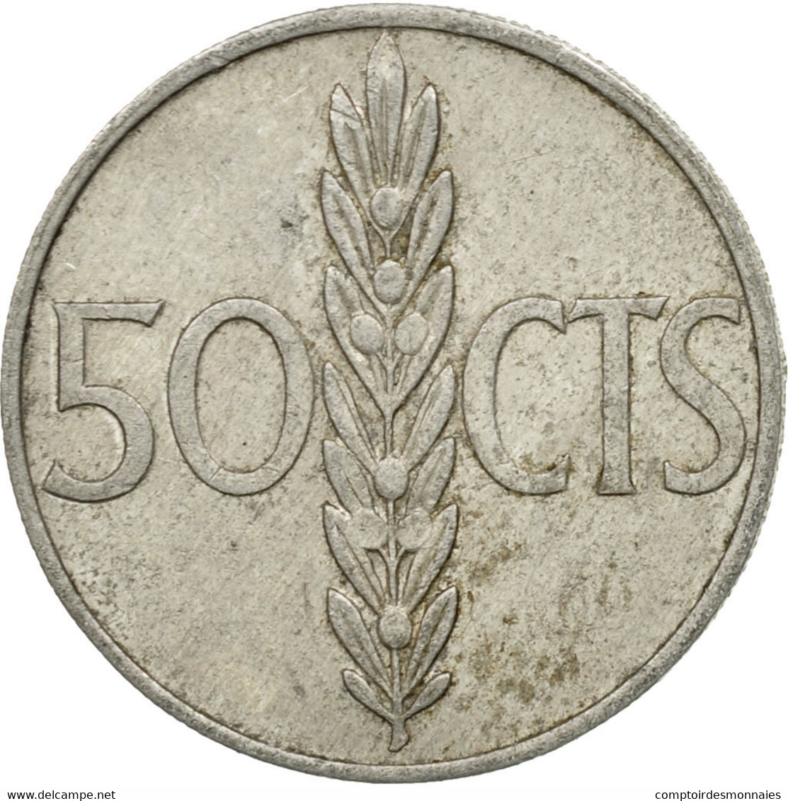 Monnaie, Espagne, Francisco Franco, Caudillo, 50 Centimos, 1967, TTB, Aluminium - 50 Céntimos