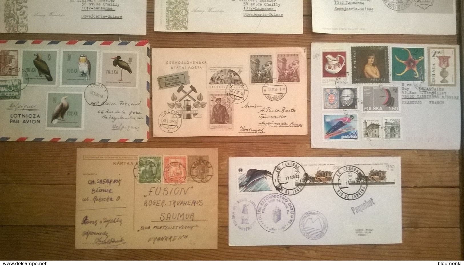 Lot De 17 Enveloppes Et  Timbres  / POLSKA / Pologne /a - Autres & Non Classés