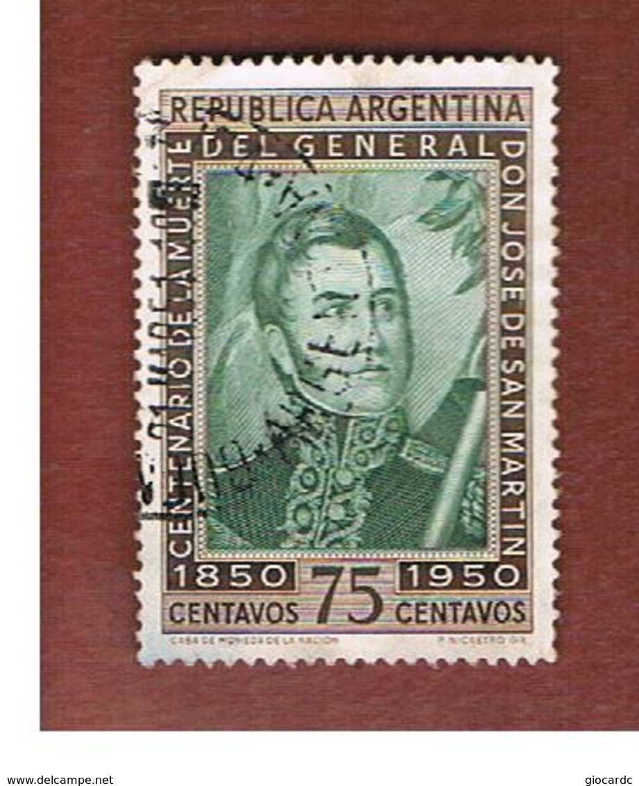 ARGENTINA - SG 817 - 1950 SAN MARTIN' S DEATH CENTENARY     - USED ° - Usati