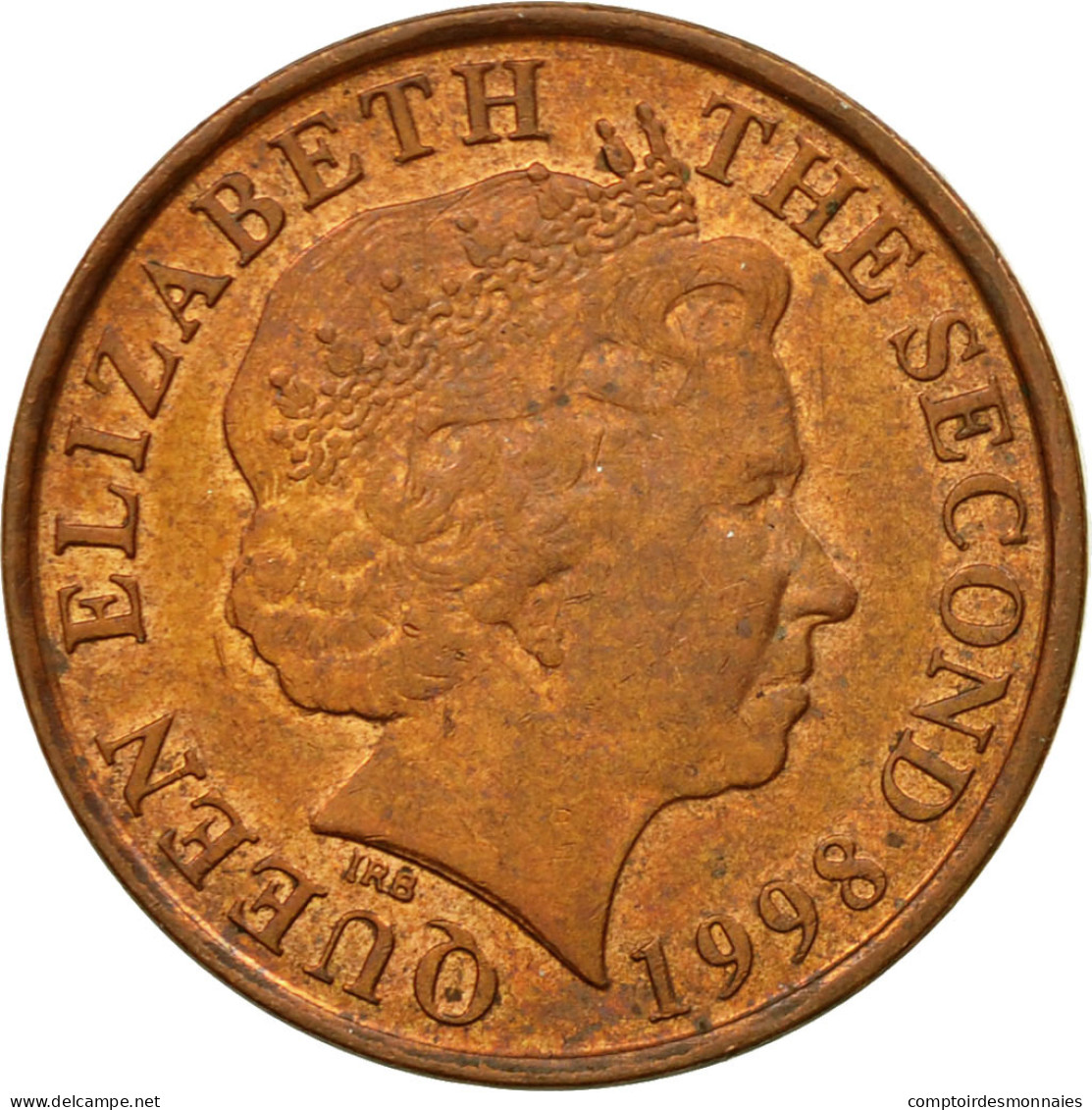 Monnaie, Jersey, Elizabeth II, Penny, 1998, TTB, Copper Plated Steel, KM:103 - Jersey