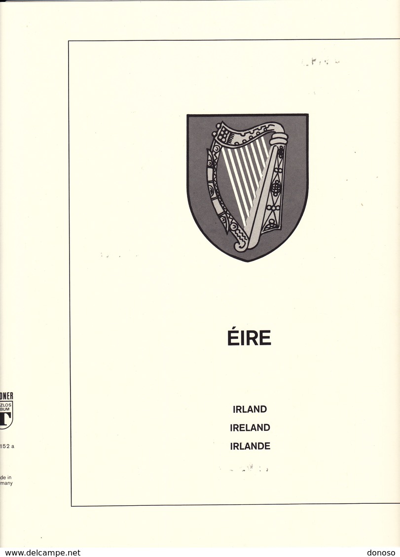 LINDNER T 152 A IRLANDE 1972-1984 COMPLET - Pre-printed Pages