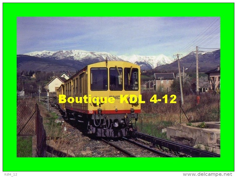 AL 359 - Automotrice Z 113 Arrivant En Gare - BOURG MADAME - Pyrénées Orientales - 66 - SNCF Cerdagne - - Otros & Sin Clasificación