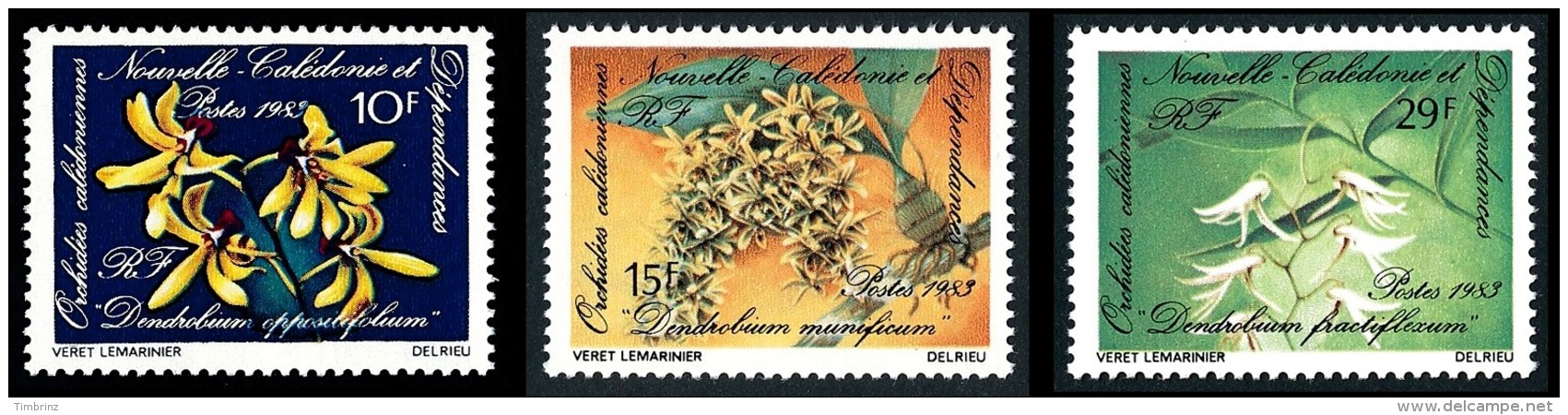 NOUV.-CALEDONIE 1983 - Yv. 466 467 468 469 470 471 **   Cote= 5,60 EUR - Flore. Orchidées (6 Val.)  ..Réf.NCE23871 - Ungebraucht