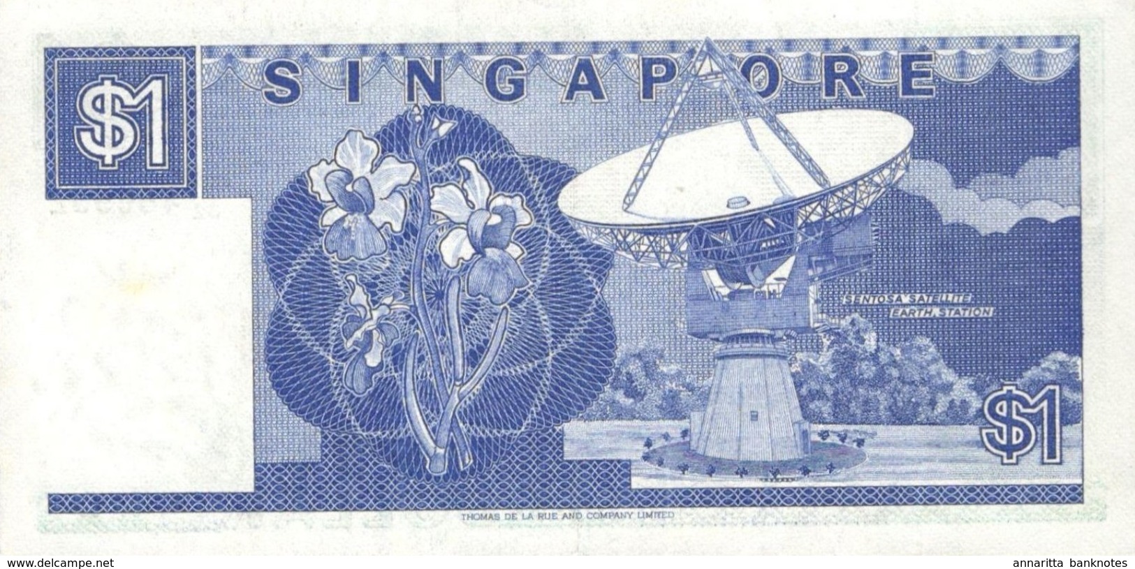 SINGAPORE 1 DOLLAR ND (1987) P-18a AU/UNC  [SG119a] - Singapour
