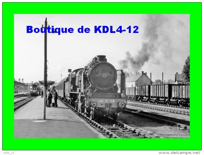 AL 527 - Train - Loco 141 C 118 En Gare - THOUARS - Deux Sèvres 79 - SNCF - Thouars