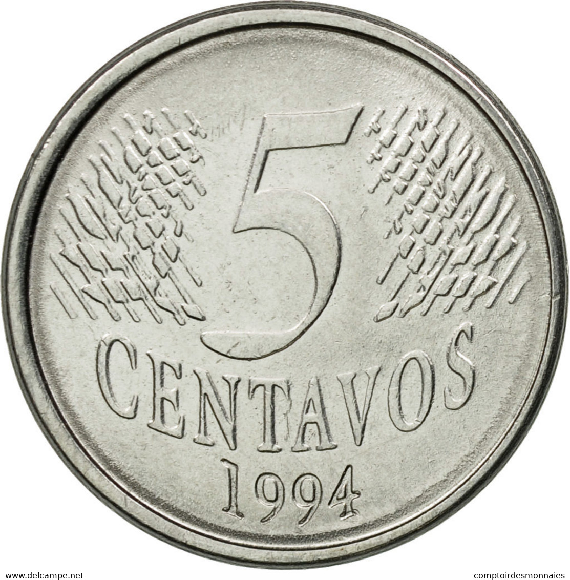 Monnaie, Brésil, 5 Centavos, 1994, TTB, Stainless Steel, KM:632 - Brazil