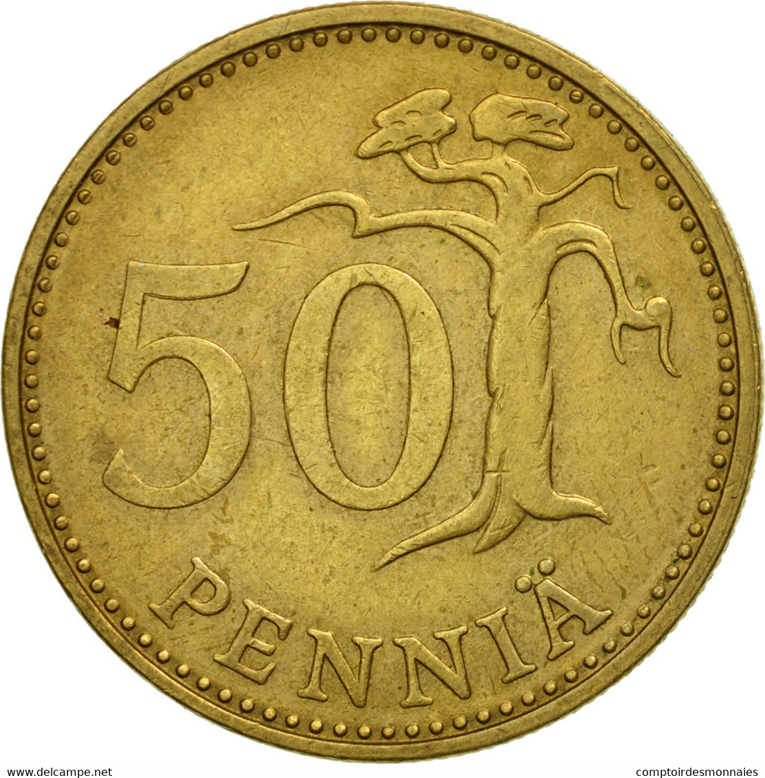 Monnaie, Finlande, 50 Penniä, 1972, TTB, Aluminum-Bronze, KM:48 - Finlande