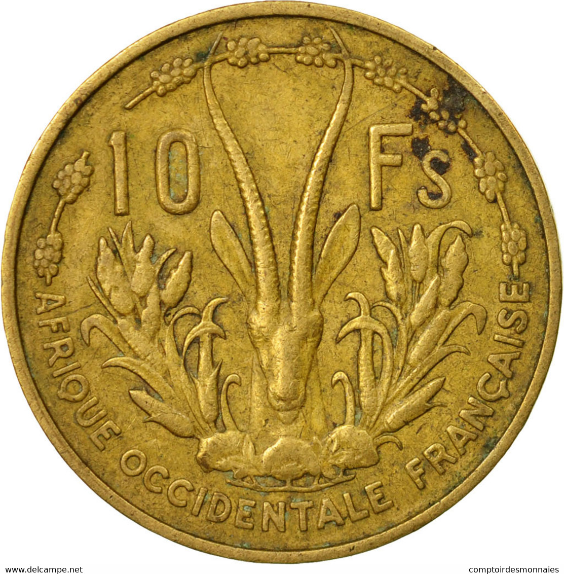 Monnaie, French West Africa, 10 Francs, 1956, Paris, TB, Aluminum-Bronze, KM:6 - Ivoorkust