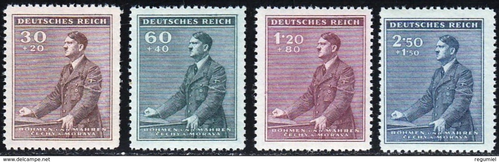 Bohemia 073/76 ** MNH. 1942 - Nuevos