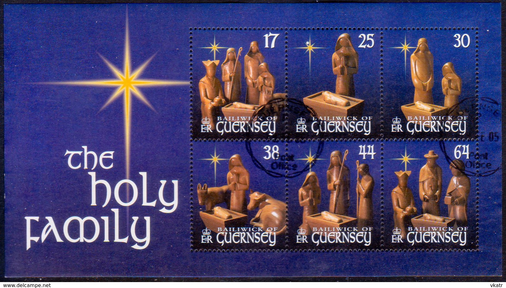 GUERNSEY 1999 SG 844-50 Compl.set+m/s Used Christmas - Guernsey