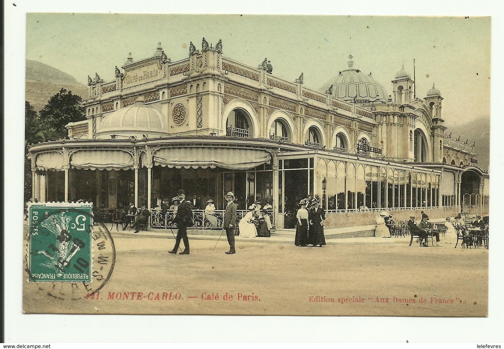 Cpa  MONACO  , MONTE CARLO ,  Café De Paris - Monte-Carlo