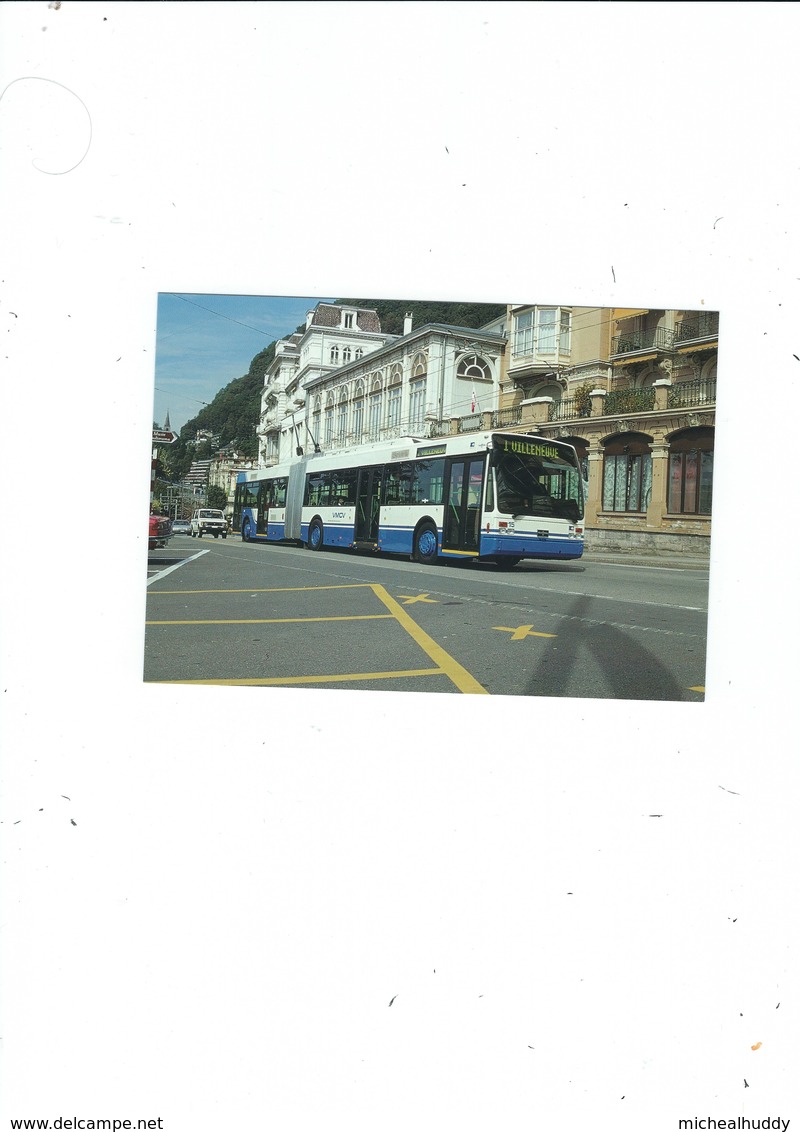 VAN HOOL AG300T ARTICULATED LOW FLOOR TROLLEY COACH  MONTREUX SWITZERLAND - Buses & Coaches