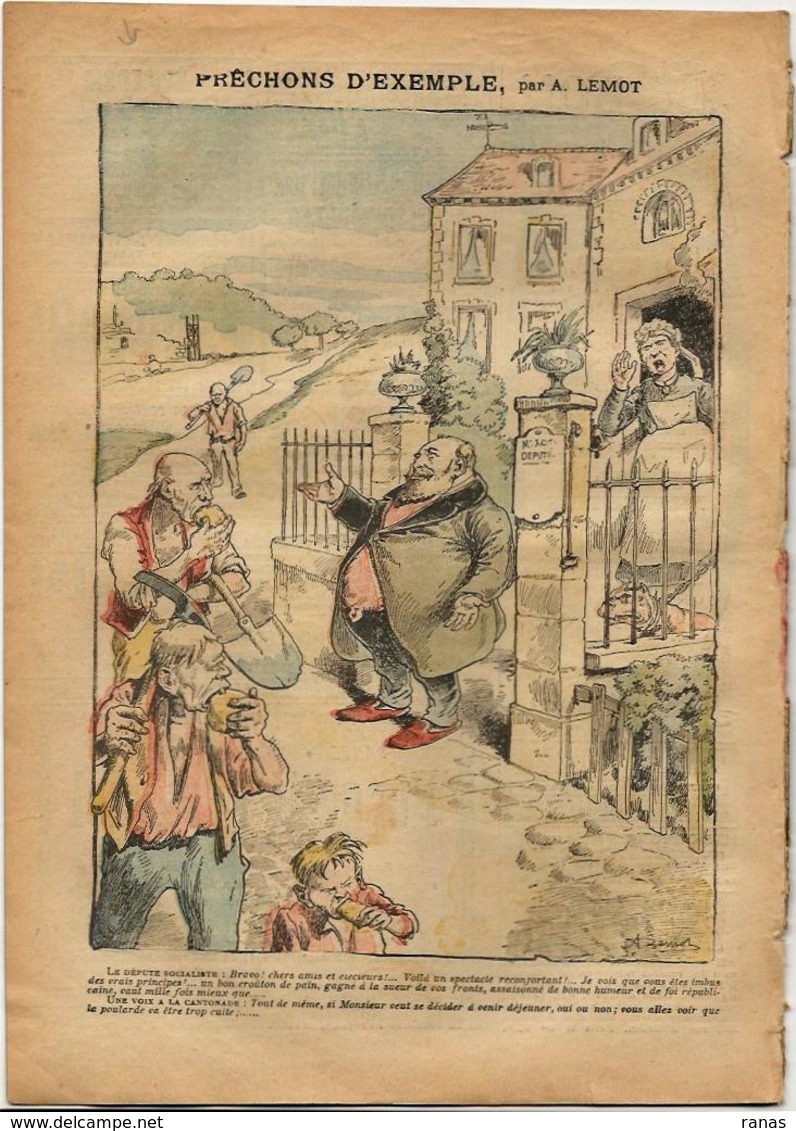 Jean JAURES Satirique Caricature Carmaux Le Pélerin N° 1480 De 1905 - Other & Unclassified