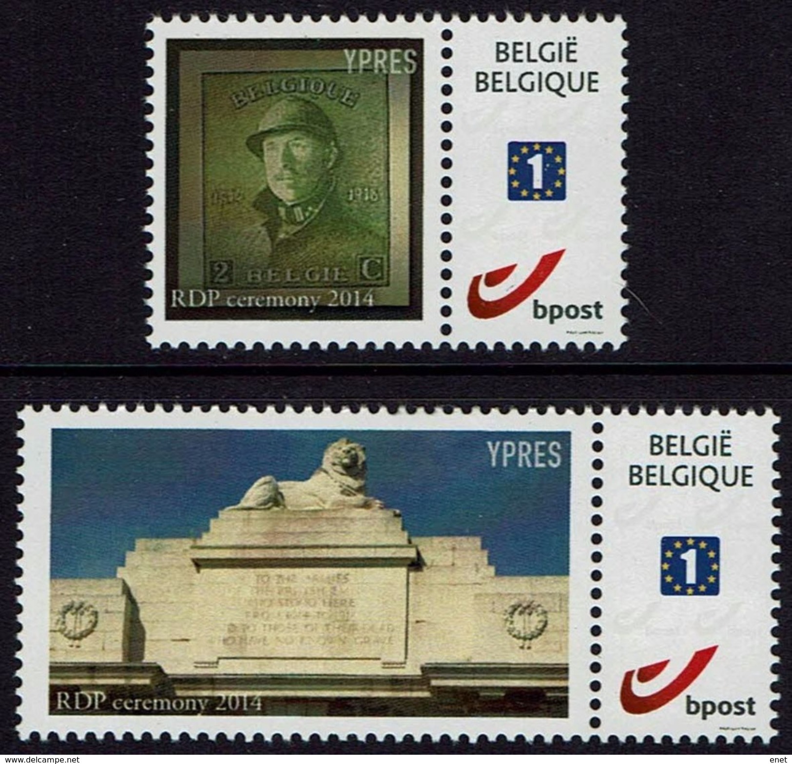 Belgien Belgie Belgium 2014 - Ypres - MiNr 4368 II Nassklebende Marke ! Met Gom ! - RARE Selten ! - Sonstige & Ohne Zuordnung