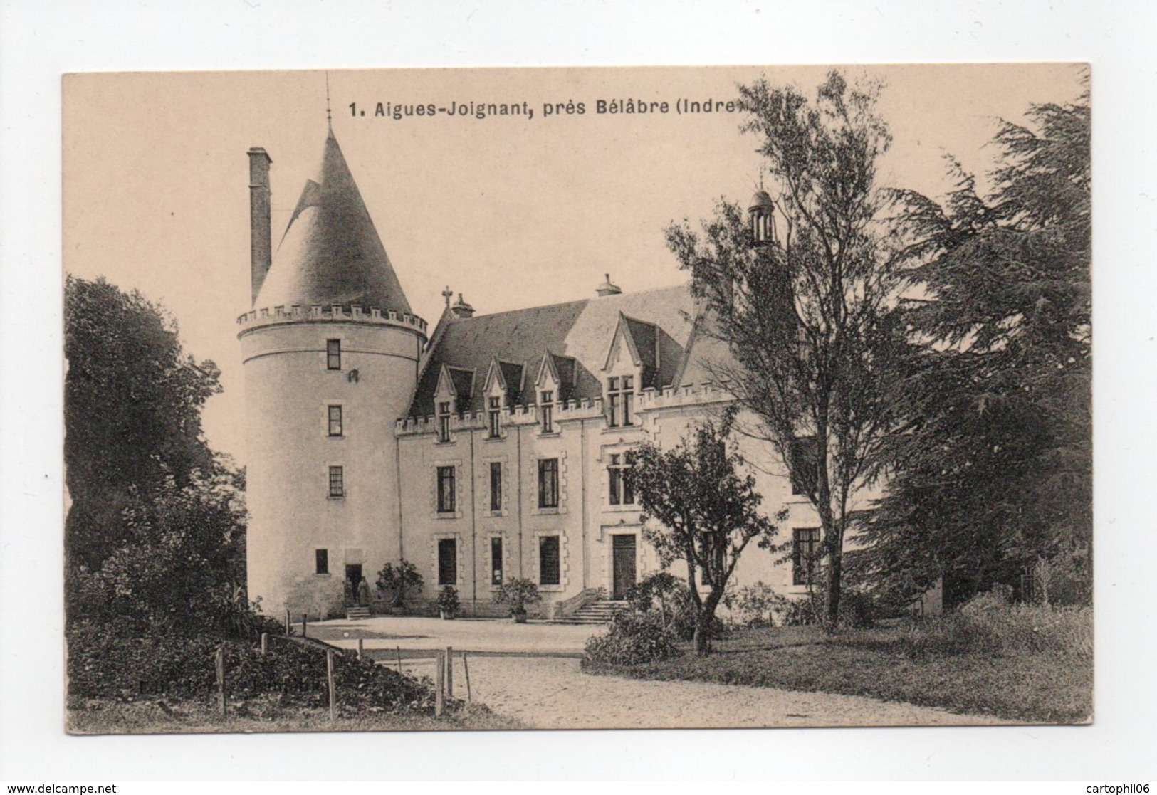 - CPA AIGUES-JOIGNANT, Près Bélâbre (36) - Château - N° 1 - - Autres & Non Classés