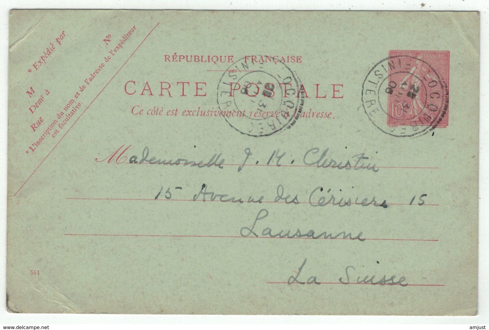 France // Entier Postaux // Entier Postal, Carte Type Semeuse - Cartoline Postali E Su Commissione Privata TSC (ante 1995)