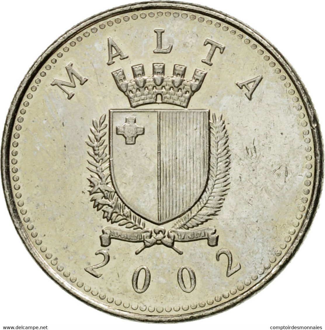 Monnaie, Malte, 2 Cents, 2002, British Royal Mint, SUP, Copper-nickel, KM:94 - Malte