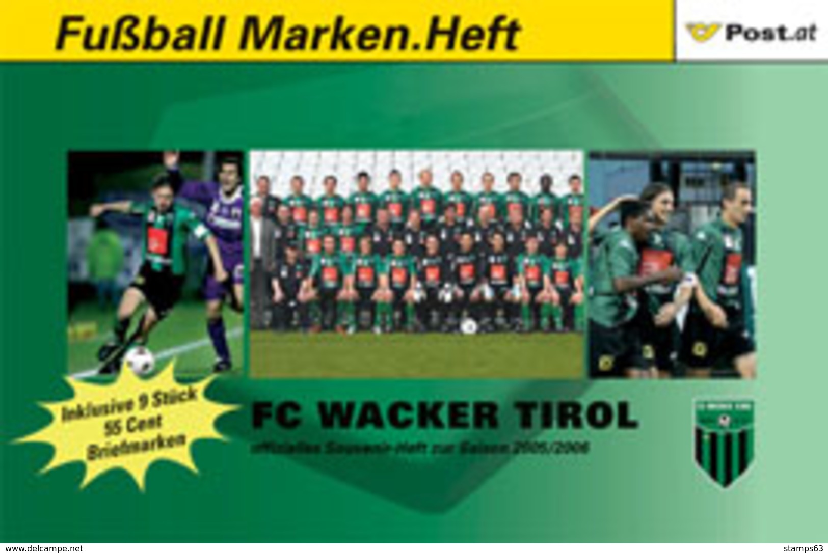 AUSTRIA / ÖSTERREICH, 2006, Booklet / Markenheftchen C, FC WACKER TIROL - Altri & Non Classificati