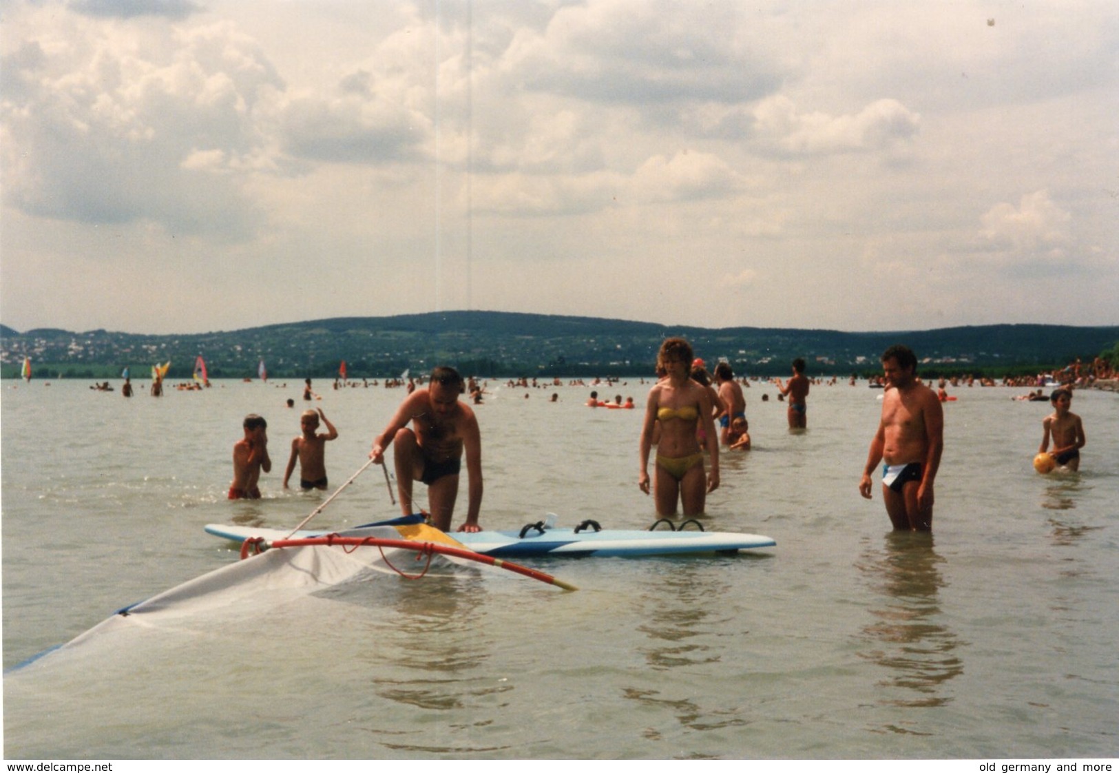 Original Photo Am Badesee Windsurfen - Pin-up