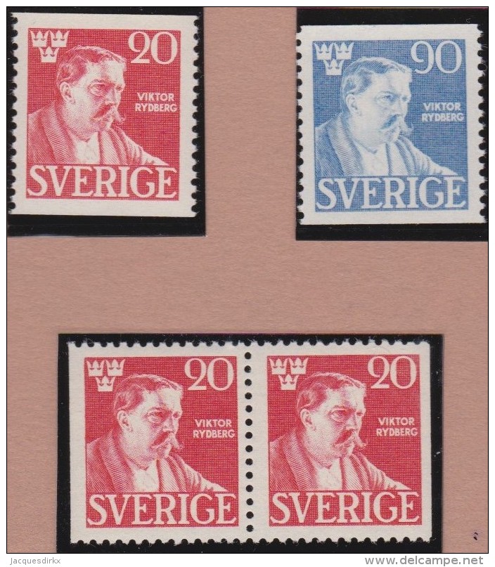 Sweden    .      Facit   .     361/362   +   BB        .       **   .    MNH    .   /   .  Postfris - Ongebruikt