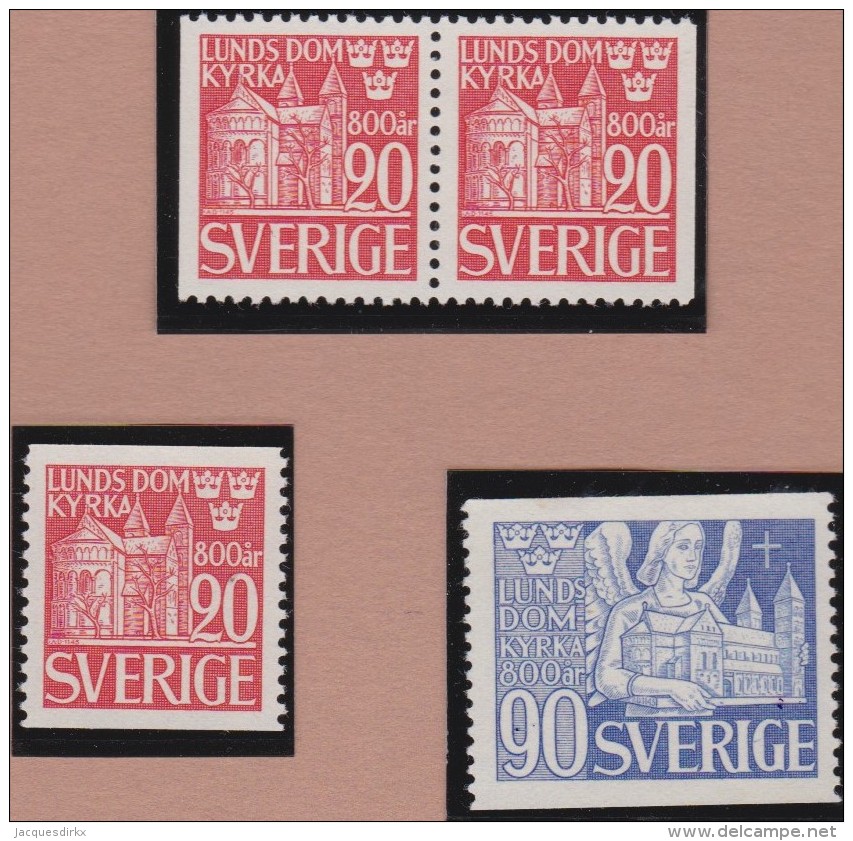 Sweden    .      Facit   .     365/367  +   BB  ( 2 Scans )      .       **   .    MNH    .   /   .  Postfris - Ongebruikt