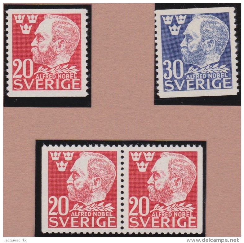 Sweden    .      Facit   .     372/373  +   BB       .       **   .    MNH    .   /   .  Postfris - Ongebruikt