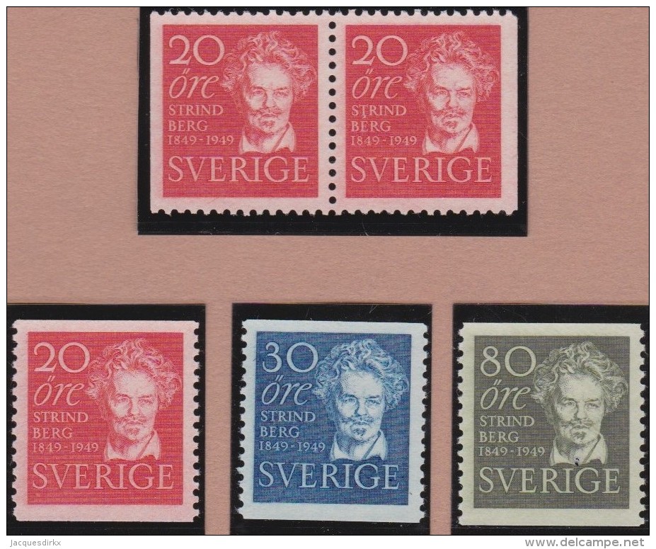 Sweden    .      Facit   .     385/387   +   BB        .       **   .    MNH    .   /   .  Postfris - Ongebruikt