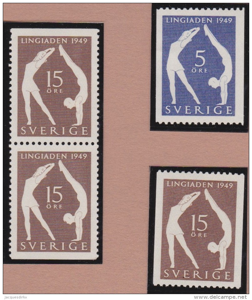 Sweden    .      Facit   .     388/389     +   BB        .       **   .    MNH    .   /   .  Postfris - Ongebruikt