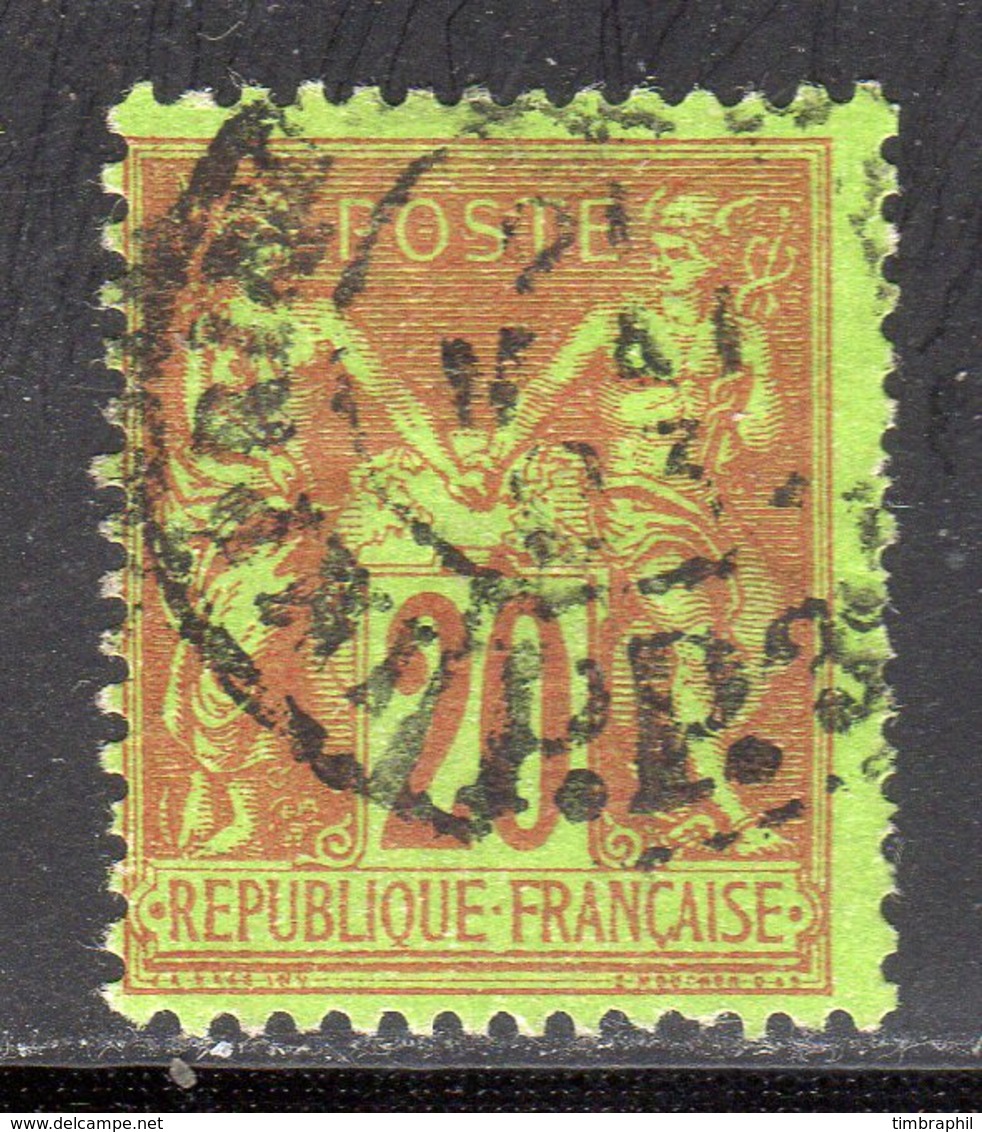 N° 96a (Sage) Oblitéré "Imprimés" SUPERBE: COTE= 15 € - 1876-1898 Sage (Type II)