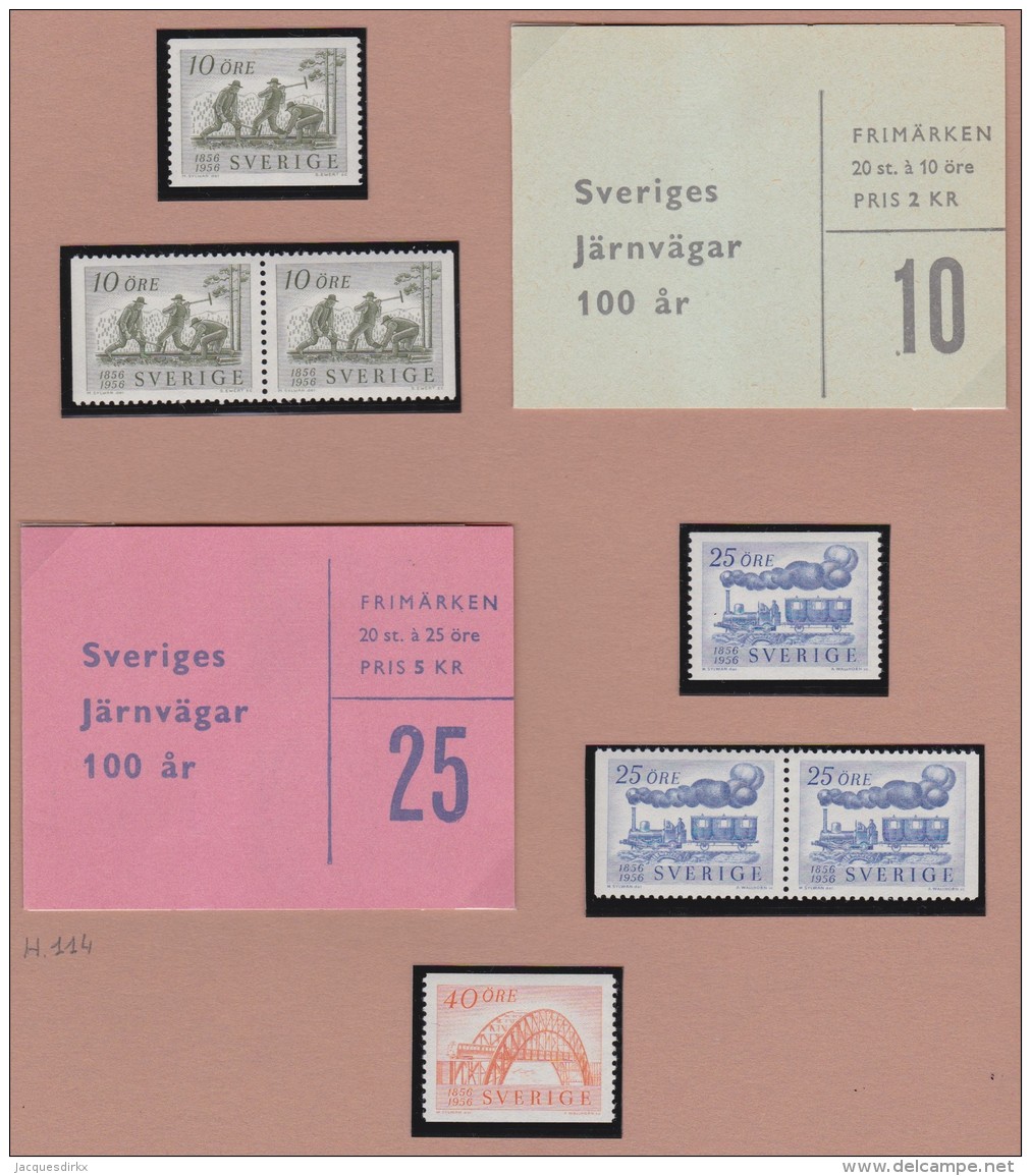 Sweden    .      Facit   .    483/485  +  BB  +  Booklets  ( 2 Scans )      .       **   .    MNH    .   /   .  Postfris - Ongebruikt