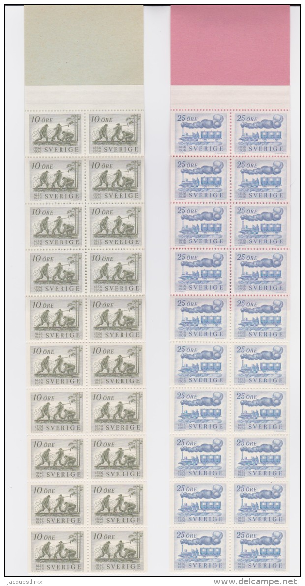 Sweden    .      Facit   .    483/485  +  BB  +  Booklets  ( 2 Scans )      .       **   .    MNH    .   /   .  Postfris - Ongebruikt